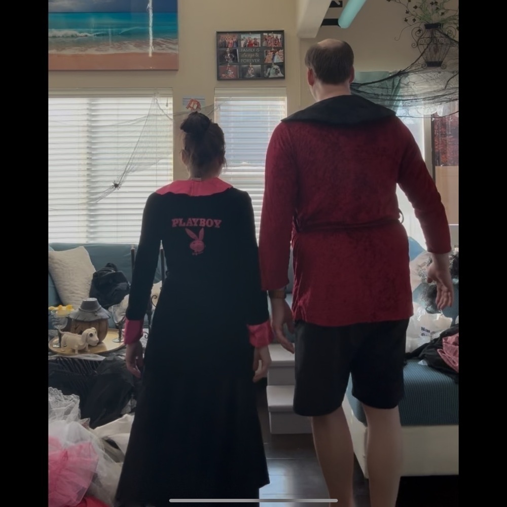 PLAYBOY Red and Black Robes for him and her